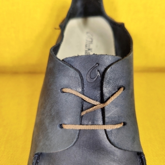 OluKai Holokai Grey Olive Nubuck Leather Casual Lace Up Men\'s Shoes Size 10.5 main image 7